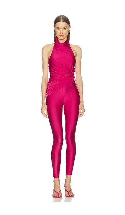 The Andamane Tatiana Sleeveless Open Back Jumpsuit In Red