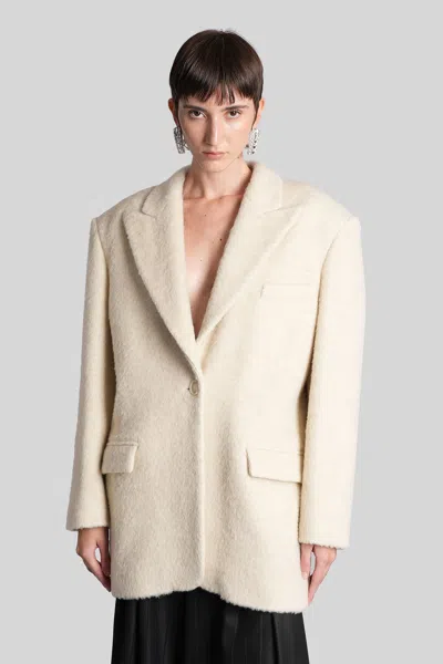 The Andamane Teresa Coat In Beige Wool In Neutral