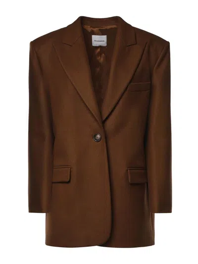 The Andamane Teresa Single-breasted Blazer In Brown