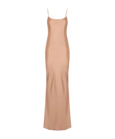 The Andamane Thin Strap Dress In Nude