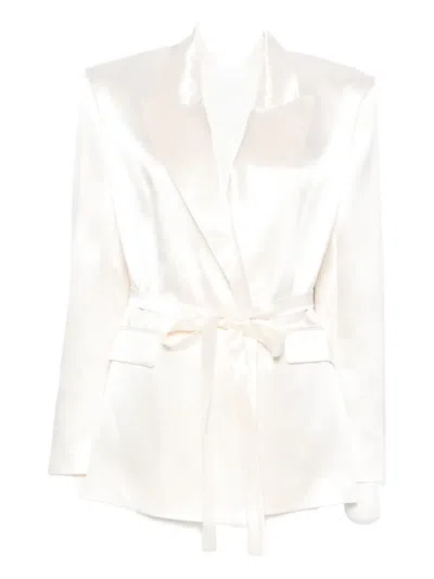 The Andamane Tie-waist Jacket In White