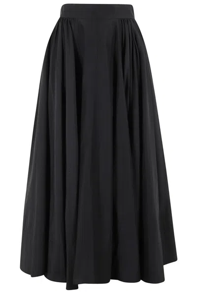 THE ANDAMANE TIERED MAXI SKIRT IN LIGHTWEIGHT COTTON TAFFETA