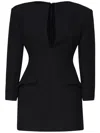 The Andamane Tilde Dress In Structured Crepe In Black