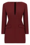 The Andamane Tilde Structured Blazer Dress In Burgundy