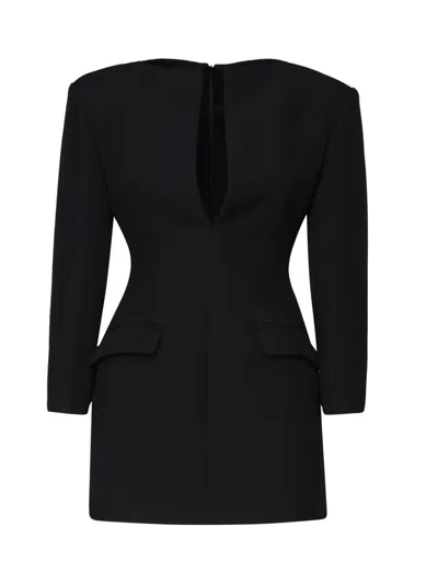 The Andamane Tilde Dress In Structured Crepe In Black
