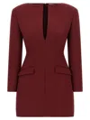 The Andamane Tilde Structured Blazer Dress In Red