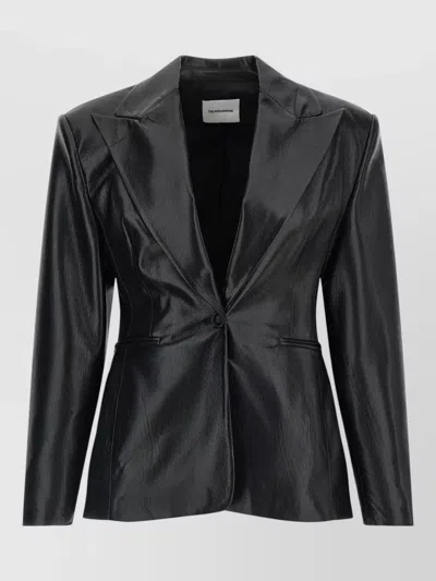 The Andamane Toni Single Breasted Tailored Blazer Jacket In Black