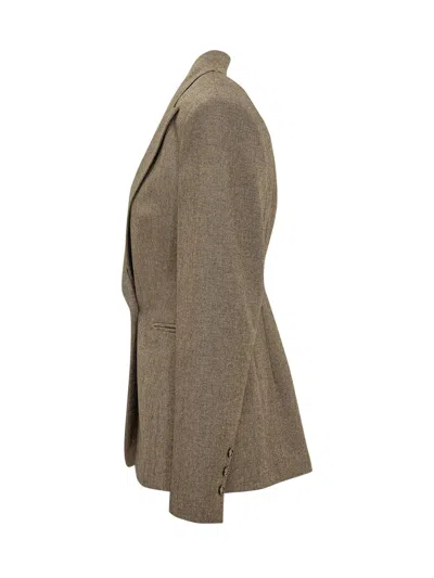 The Andamane Toni-structu Tailored Blazer In Black/amber