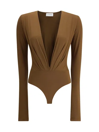 The Andamane Zelda Bodysuit In Brown