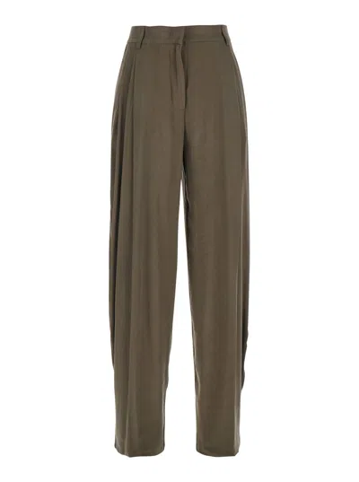 The Andamane Tracy - Low Rise Maxi Flared Pants In Multicolor
