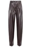 The Andamane Tracy Low Rise Maxi Flared Pants In Brown