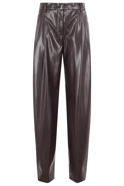 The Andamane Tracy Low Rise Maxi Flared Pants In Brown