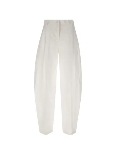 The Andamane Tracy Maxi Pleated Trousers In White