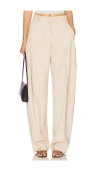 The Andamane Belt-loop Casual Pants In 沙色