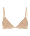 The Andamane Crystal-embellished Triangle Bra In Nude
