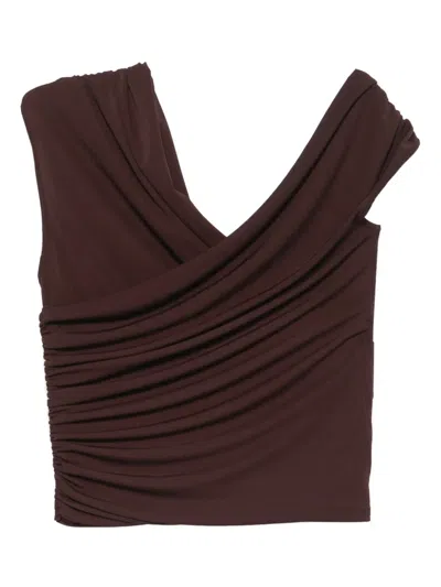The Andamane Trixie Top In Brown