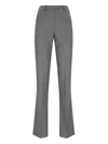 The Andamane High-waisted Gray Trousers In Grey
