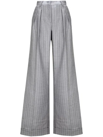 The Andamane Striped Wide In Grey