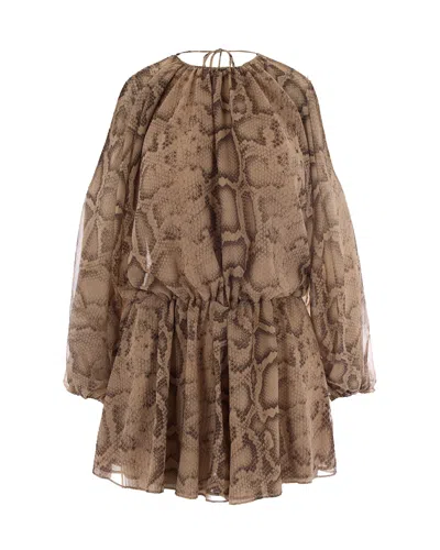 The Andamane Tuta Vesta Natural Python In Blue