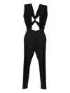 The Andamane Twist-back Cutout Jumpsuit In Black