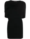 The Andamane Twist-detail Sleeveless Minidress In Black