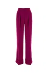 The Andamane Tailored Pleated Trousers With Belt Loops In Ciclamino