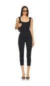 The Andamane Valerie Capri Jumpsuit In Black
