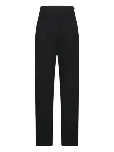 The Andamane Valerie High-waisted Zip-fly Trousers In Black