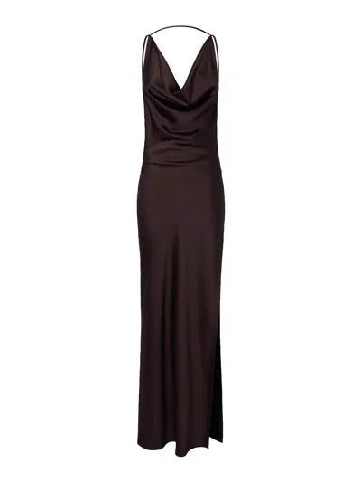 The Andamane Vera Dress In Brown