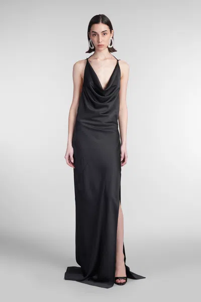 The Andamane Vera Maxi Dress Woman In Black Polyester