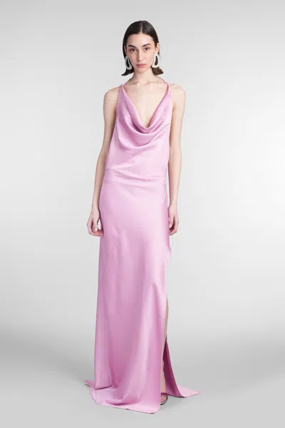 The Andamane Vera Maxi Dress Woman In Rose-pink Polyester