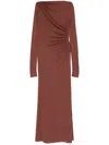 The Andamane Veronica Maxi Dress In Brown