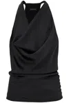 The Andamane Verushka Mini Dress Woman In Black Polyester In Black (black)