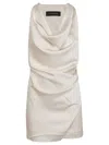 The Andamane Verushka Mini Dress Woman In Beige Polyester