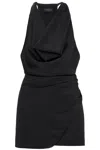 The Andamane Verushka Mini Dress Woman In Black Polyester