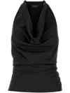 The Andamane Verushka Mini Dress Woman In Black Polyester In Black