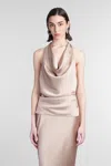 The Andamane Verushka Top Topwear In Grey Polyester In Grey