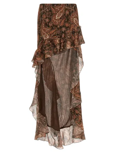 The Andamane Viscose Mini Women's Skirt In Multi