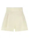The Andamane High-waisted A-line Pleated Shorts