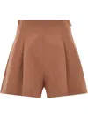 The Andamane 'vivienne' High-waisted Bermuda Shorts In Nude