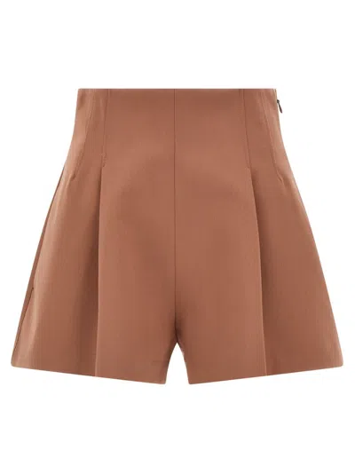 The Andamane 'vivienne' High-waisted Bermuda Shorts In Beige