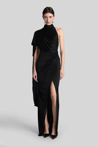 The Andamane Waverly Maxi Long Dress In Black