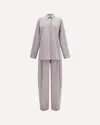 The Andamane Wendela Striped Trousers And Shirt Set In Multi