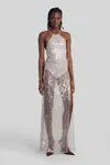 The Andamane West Maxi Long Dress In Metallic