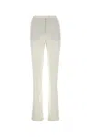 The Andamane Pleated High-waisted Straight Leg Trousers In White