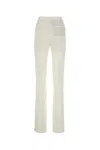 The Andamane Pleated High-waisted Straight Leg Trousers In Offwhite