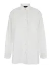 The Andamane White Shirt With Buttons In Cotton Blend Woman In White