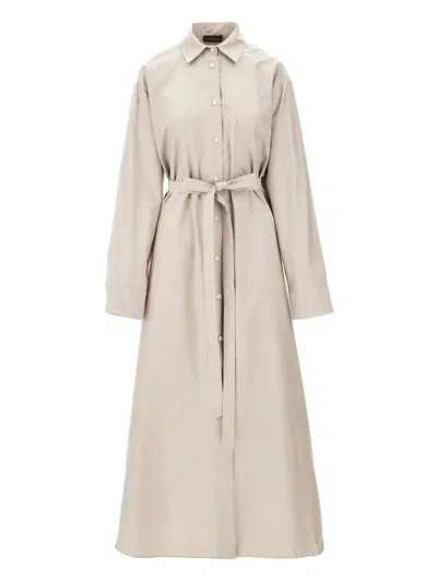 The Andamane Whitelotus Dress In Beige