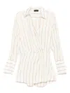 The Andamane Whitelotus Mini Dress In Neutrals