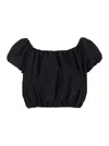 The Andamane 'whitely' Black Top With Balloon Design